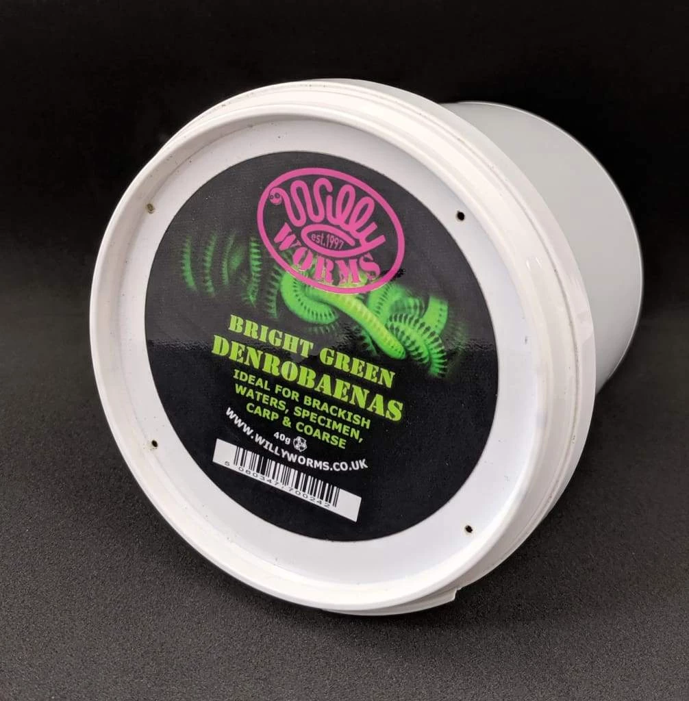 Willy Worms 40g Bright Green Dendrobaenas Live Bait