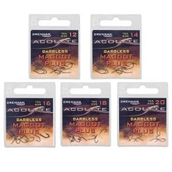 Drennan Acolyte Maggot Plus Barbless Hooks
