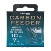 Drennan Carbon Feeder Micro Barbed Hooks To Nylon Match & Coarse