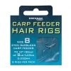 Drennan Carp Feeder Hair Rigs Eyed Barbless Hooks To Nylon