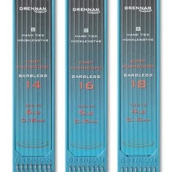 Drennan Carp Pushstops Plate 6" Barbless Hooks To Nylon Match & Coarse