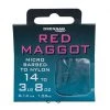 Match & Coarse Drennan Red Maggot Micro Barbed Hooks To Nylon
