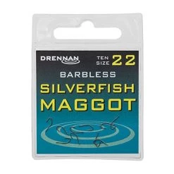 Drennan Silverfish Maggot Barbless Hooks Match & Coarse