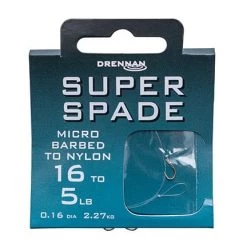 Drennan Super Spade Micro Barbed Hooks To Nylon Match & Coarse