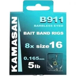 Nufish Kamasan B911 E Barbless Eyed Bait Band Rigs