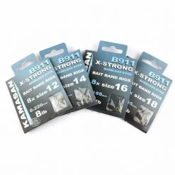 Nufish Match & Coarse Kamasan B911 X-Strong Barbless Eyed Bait Band Rigs