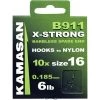 Nufish Kamasan B911 X-Strong Barbless Spade End Hooks To Nylon Match & Coarse