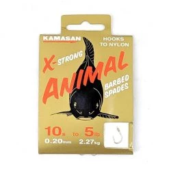 Kamasan X-Strong Animal Barbed Hooks To Nylon