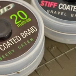 Carp & Barbel Korda Hybrid Stiff Coated Braid 20lb Weed Green 20m