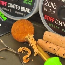 Carp & Barbel Korda Hybrid Stiff Coated Braid 20lb Weed Green 20m