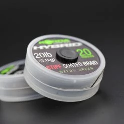 Carp & Barbel Korda Hybrid Stiff Coated Braid 20lb Weed Green 20m