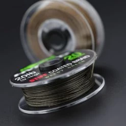 Carp & Barbel Korda Hybrid Stiff Coated Braid 20lb Weed Green 20m