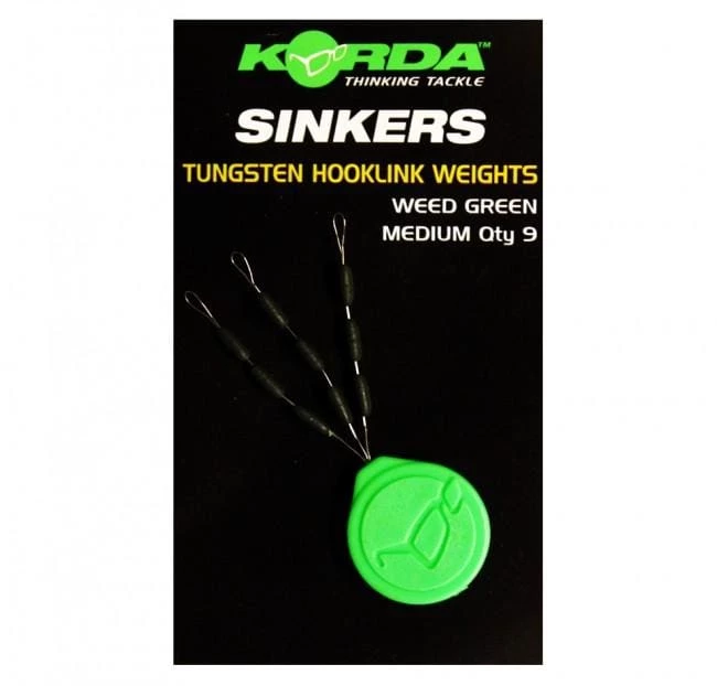 Korda Sinker Tungsten Hooklink Weight - Large - Weed Green