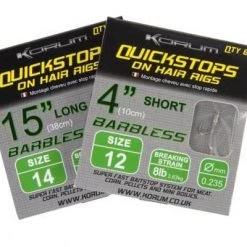 Match & Coarse Korum 4Inch Hair Rigs With Quickstops