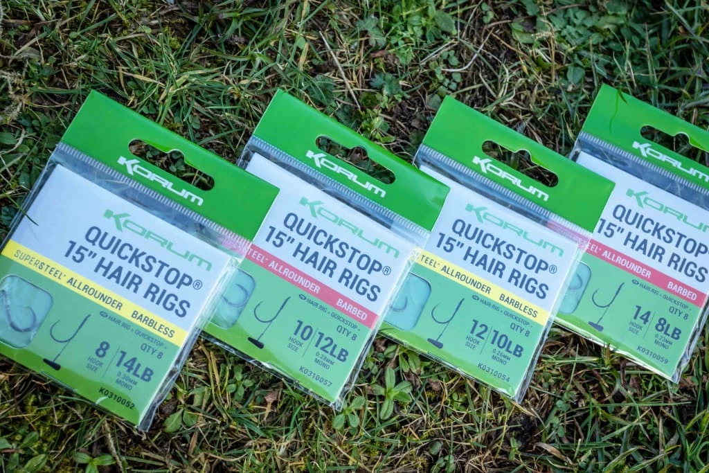 Korum Supersteel Big Fish Quickstop Hair Rigs Match & Coarse