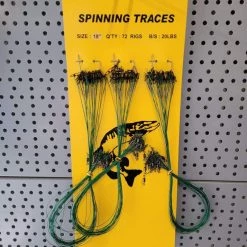 Willy Worms Pike & Predator Pike Wire Traces - 18" 20lbs Spinning Traces