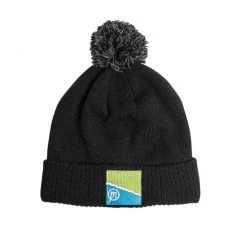 Preston Black/Grey Bobble Hat Match & Coarse