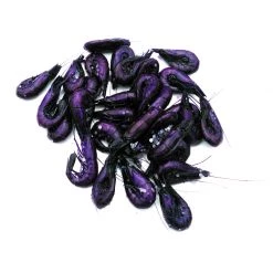 Willy Worms Fishing Bait Purple Dyed Shrimps