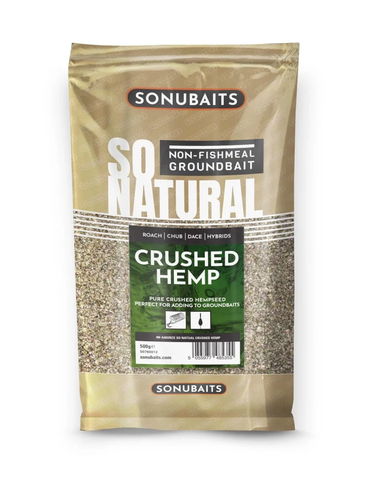 Sonubaits So Natural Crushed Hemp 500g Fishing Bait