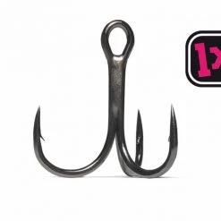 Sufix VMC - 7547 1X Strong Inline Treble Hooks (Barbed) Fishing Bait